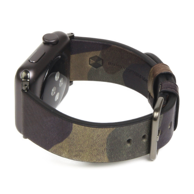 【Apple Watch バンド 44/42mm】Italian Camo Leather (カーキ) for Apple Watch Series4/3/2/1サブ画像