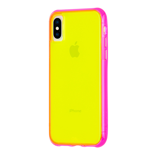 【iPhoneXS/X ケース】Tough Clear (Neon Green/Pink Neon)サブ画像