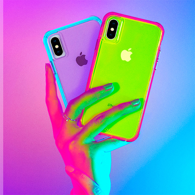 【iPhoneXS/X ケース】Tough Clear (Neon Green/Pink Neon)goods_nameサブ画像