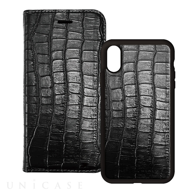 【iPhoneXS/X ケース】2WAY CASE (CROCODILE)