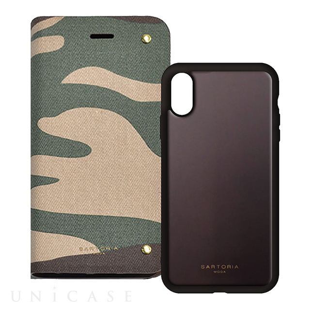 【iPhoneXS/X ケース】2WAY CASE (CAMO)