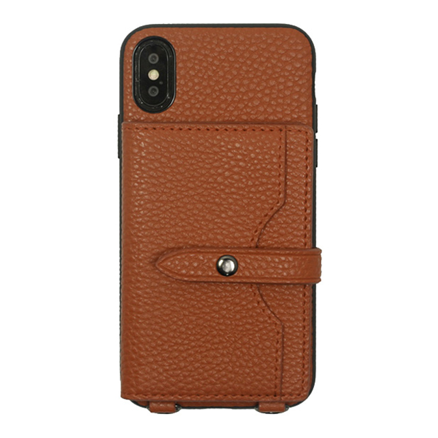 【iPhoneXS/X ケース】POCHETTE ネックストラップケース (Brown)goods_nameサブ画像