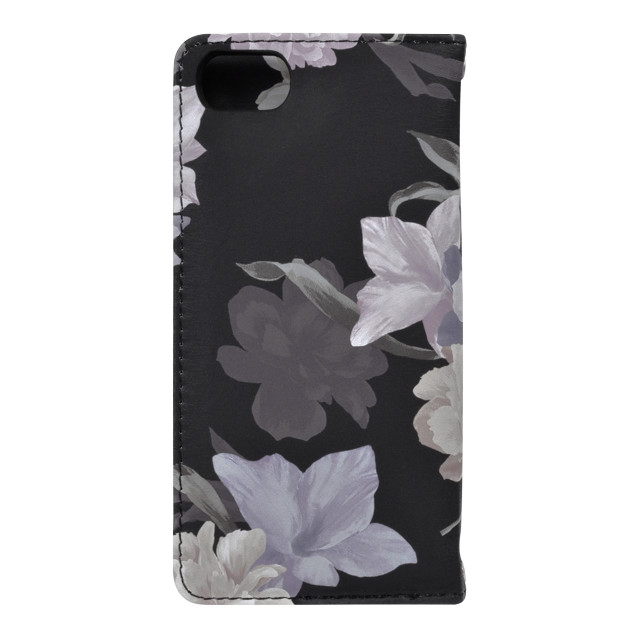 【iPhoneSE(第3/2世代)/8/7/6s/6 ケース】rienda 手帳ケース (全面/Layer Flower/ブラック)goods_nameサブ画像