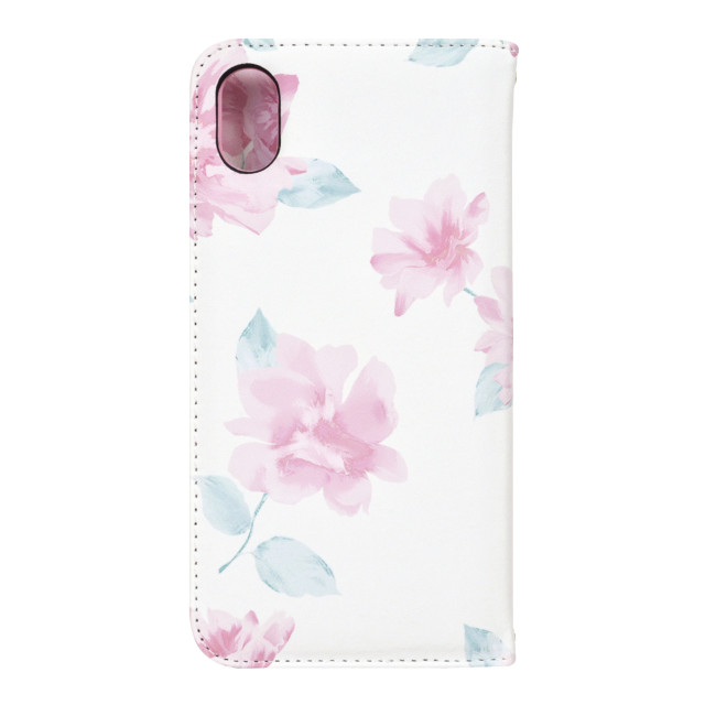 【iPhoneXR ケース】rienda 手帳ケース (全面/Lace Flower/ホワイト)goods_nameサブ画像