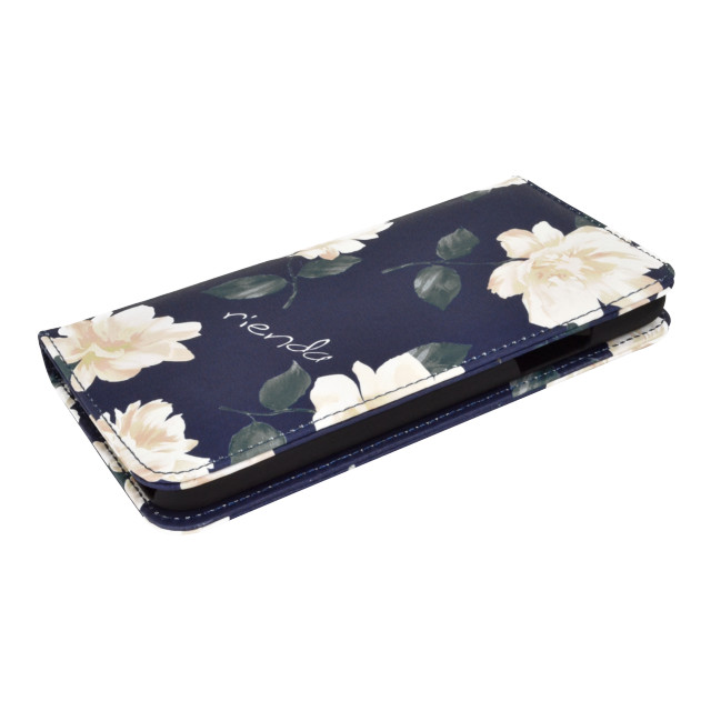 【iPhoneXR ケース】rienda 手帳ケース (全面/Lace Flower/ネイビー)goods_nameサブ画像