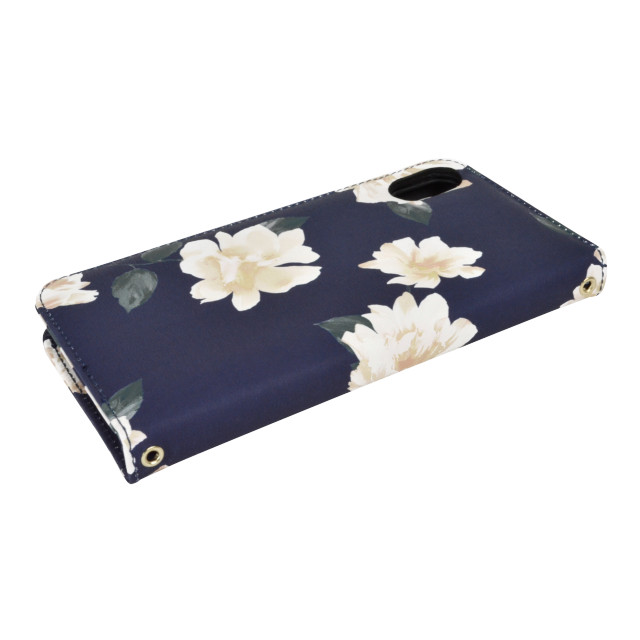 【iPhoneXS Max ケース】rienda 手帳ケース (全面/Lace Flower/ネイビー)goods_nameサブ画像