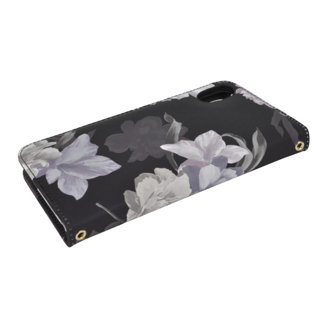 【iPhoneXS Max ケース】rienda 手帳ケース (全面/Layer Flower/ブラック)goods_nameサブ画像