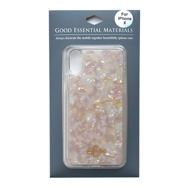 【iPhoneXS/X ケース】GOOD ESSENTIAL MATERIALS (ホワイトピンク)goods_nameサブ画像