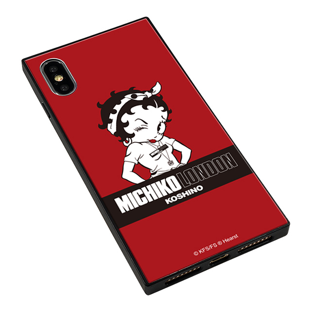 【iPhoneXS/X ケース】MICHIKO LONDON×Betty Boop スクエア型 ガラスケース (street style)goods_nameサブ画像