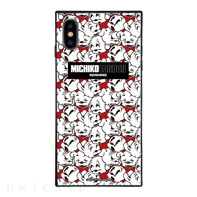 【iPhoneXS/X ケース】MICHIKO LONDON×Betty Boop スクエア型 ガラスケース (cutie pudgy)