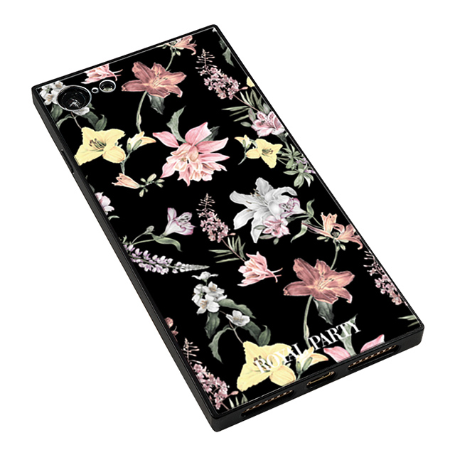 【iPhone8/7 ケース】ROYAL PARTY スクエア型 ガラスケース (And The Flower_Black)goods_nameサブ画像