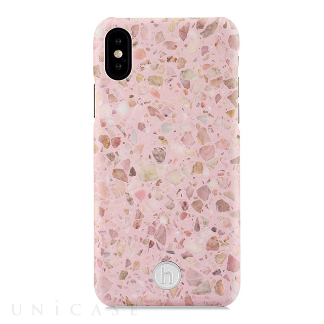 【iPhoneXS/X ケース】Paris マグネット対応ケース (Terrazzo Rose Quartz)