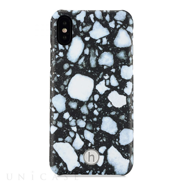 【iPhoneXS/X ケース】Paris マグネット対応ケース (Terrazzo Black)