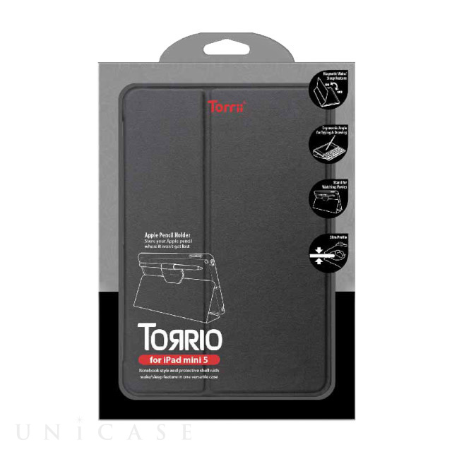 【iPad mini(第5世代)/mini4 ケース】TORRIO (Black)