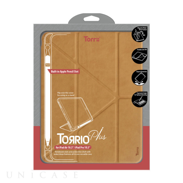 【iPad Air(10.5inch)(第3世代)/Pro(10.5inch) ケース】TORRIO Plus (ブラウン)