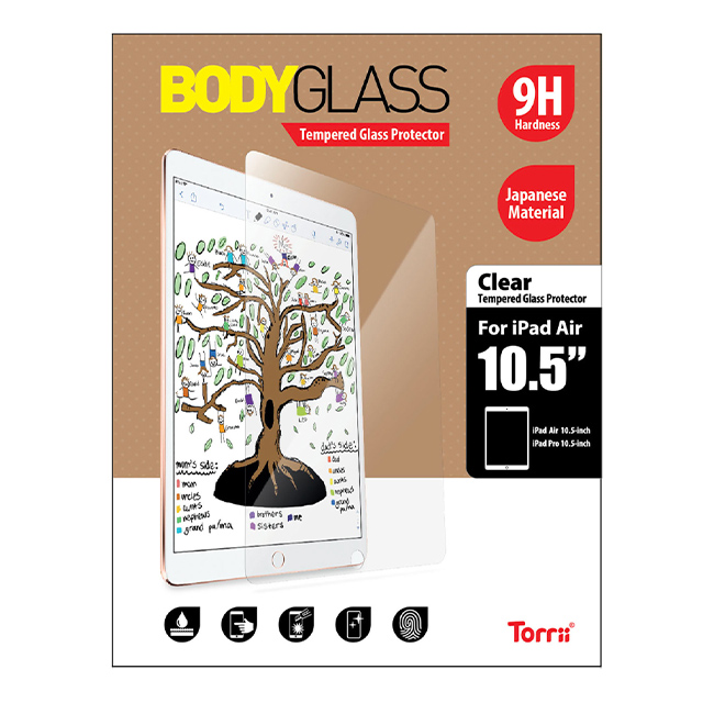 【iPad Air(10.5inch)(第3世代)/Pro(10.5inch) フィルム】BODYGLASS (クリア)goods_nameサブ画像