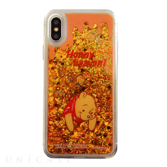 【iPhoneXR ケース】ディズニーキャラクター グリッターケース (くまのプーさん)