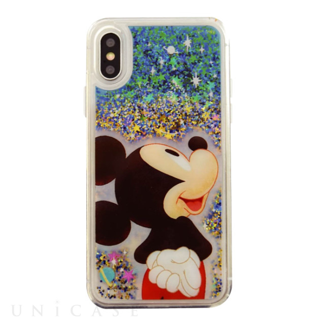 【iPhoneXR ケース】ディズニーキャラクター グリッターケース (ミッキーマウス)