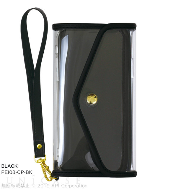 【iPhoneXS/X ケース】CLEAR POUCH (BLACK)