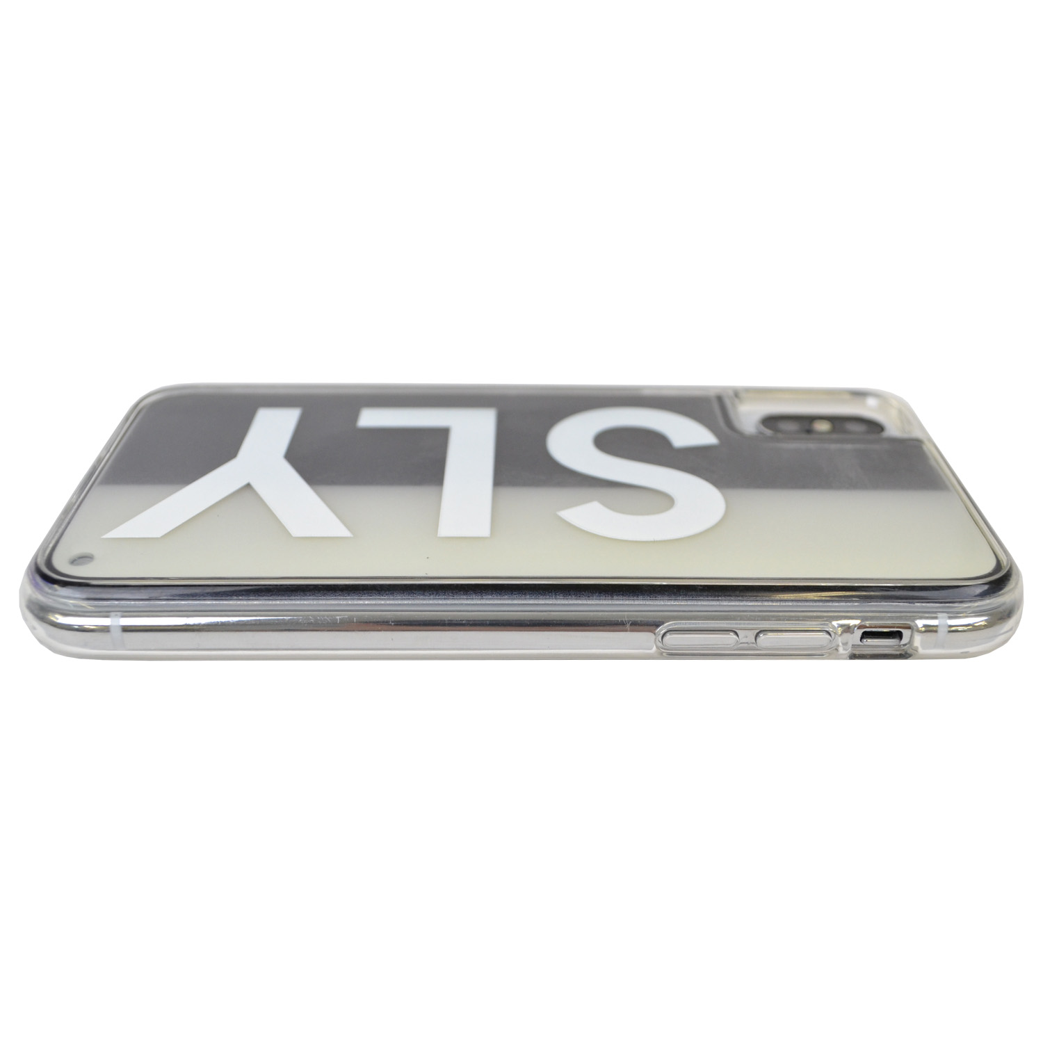 【iPhoneXS/X ケース】SLY ネオンサンドケース (LOGO/ホワイト×ブラック)サブ画像