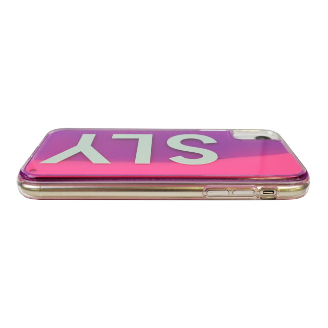 【iPhoneXR ケース】SLY ネオンサンドケース (LOGO/ピンク×パープル)goods_nameサブ画像