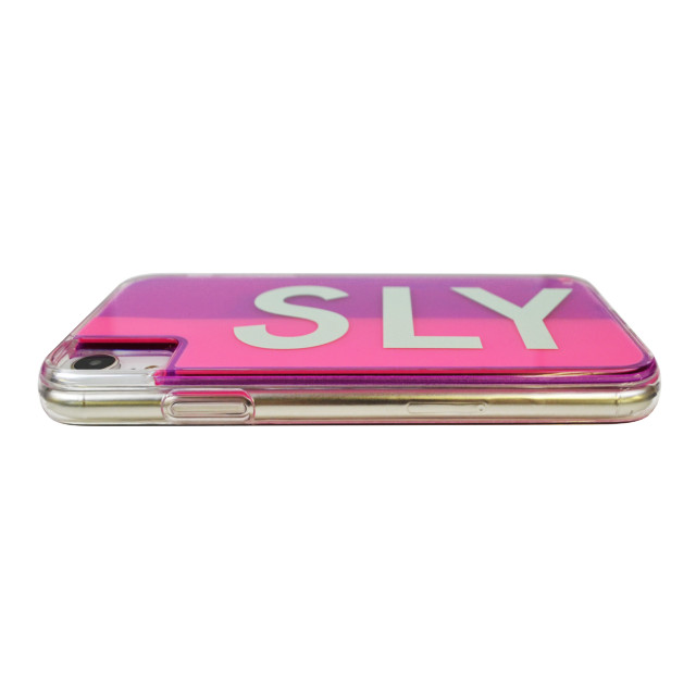 iPhoneXR ケース】SLY ネオンサンドケース (LOGO/ピンク×パープル) SLY