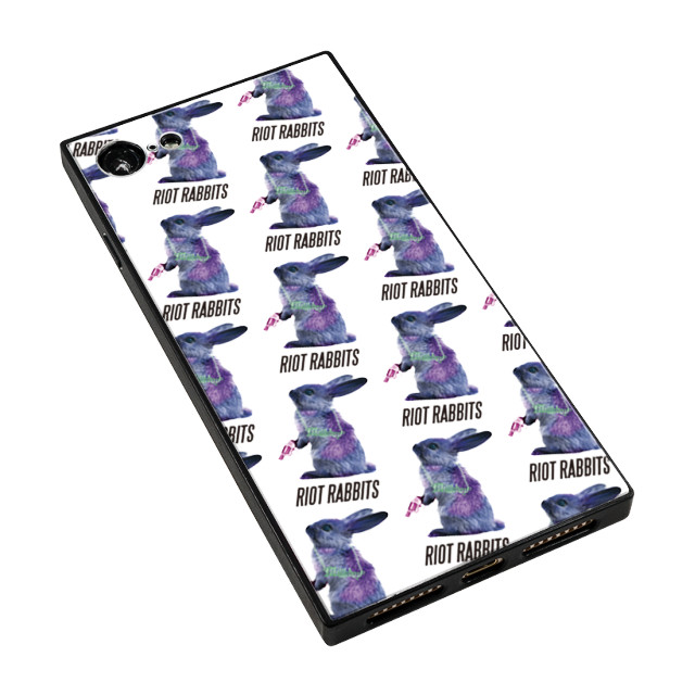 【iPhone8/7 ケース】MILKBOY スクエア型 ガラスケース (Riot Rabbits Pattern WHT)goods_nameサブ画像