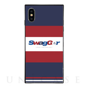 【iPhoneXS/X ケース】SWAGGER スクエア型 ガラ...