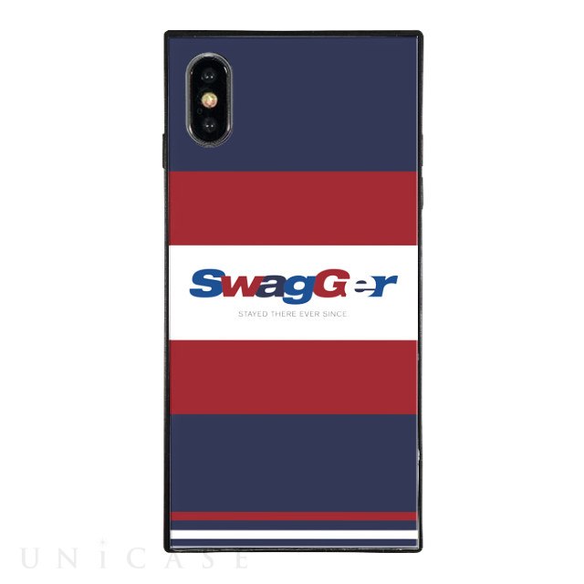 【iPhoneXS/X ケース】SWAGGER スクエア型 ガラスケース (multi colour)