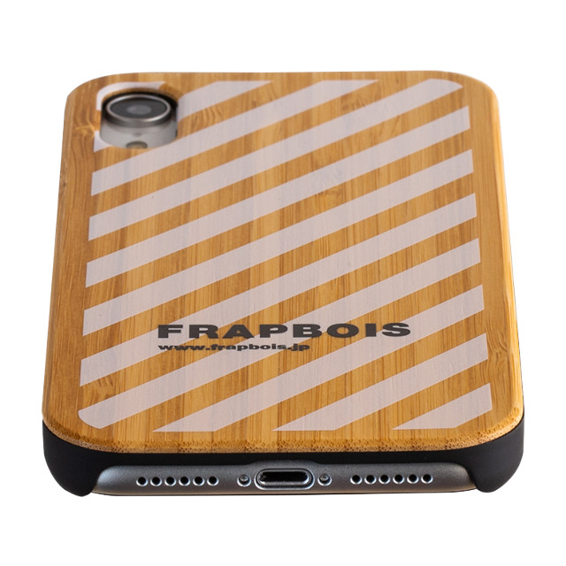 【iPhoneXR ケース】BAMBOOケース (STRIPE WHT)サブ画像