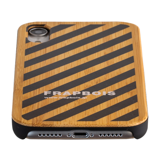 【iPhoneXR ケース】BAMBOOケース (STRIPE BLK)サブ画像