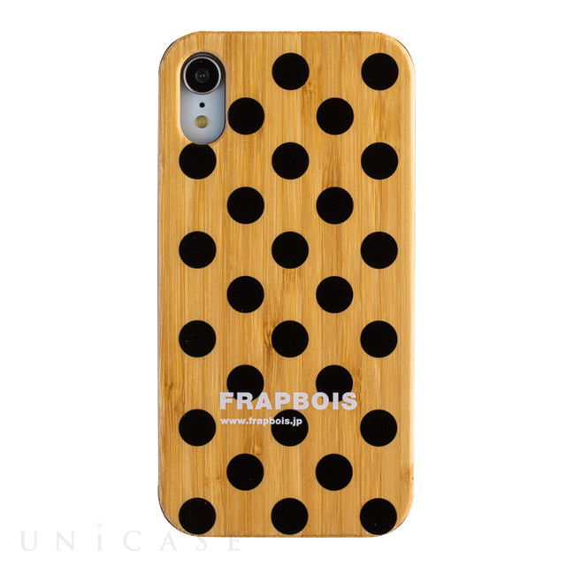 【iPhoneXR ケース】BAMBOOケース (DOT BLK)