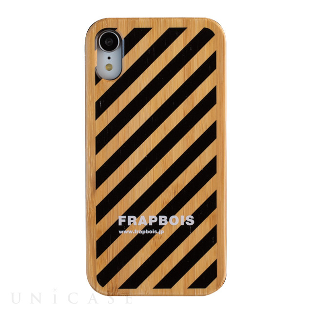 【iPhoneXR ケース】BAMBOOケース (STRIPE BLK)