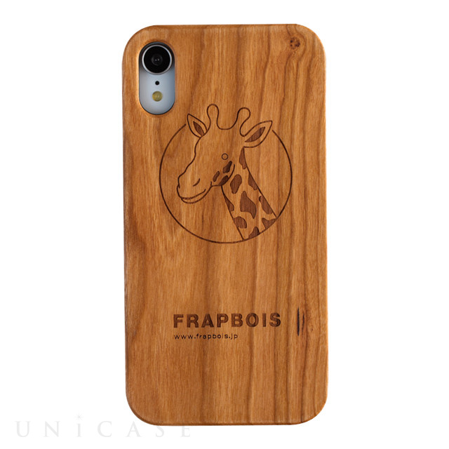 【iPhoneXR ケース】WOODケース (A Solid GIRAFFE)