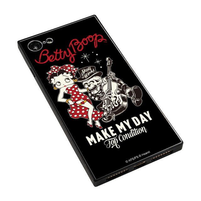 【iPhone8/7 ケース】SKULL WORKS×Betty Boop スクエア型 ガラスケース (BETTY Rock n Roll)goods_nameサブ画像