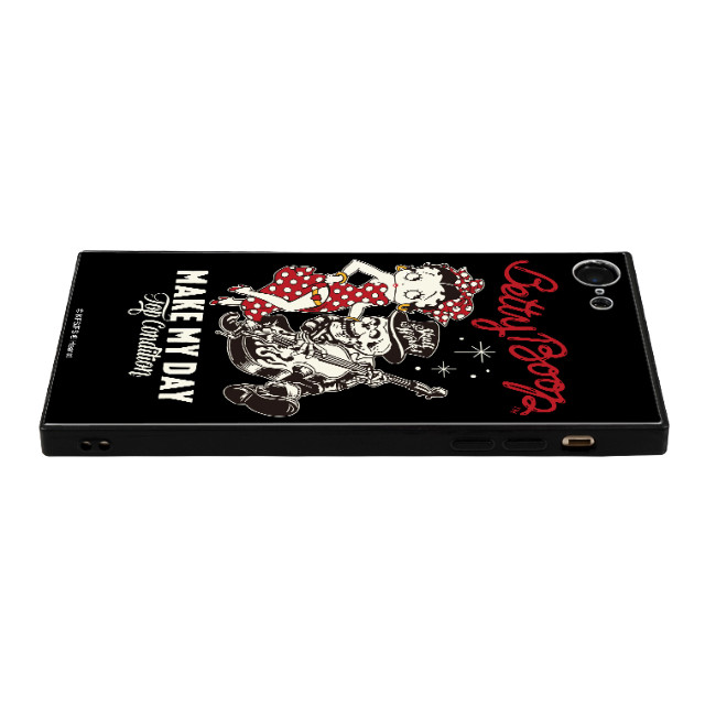 【iPhone8/7 ケース】SKULL WORKS×Betty Boop スクエア型 ガラスケース (BETTY Rock n Roll)サブ画像