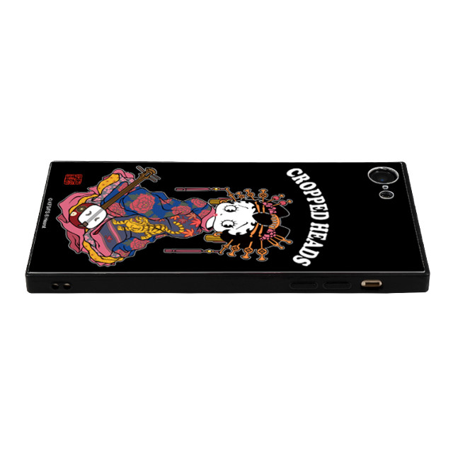 【iPhone8/7 ケース】SKULL WORKS×Betty Boop スクエア型 ガラスケース (OIRAN BETTY)サブ画像