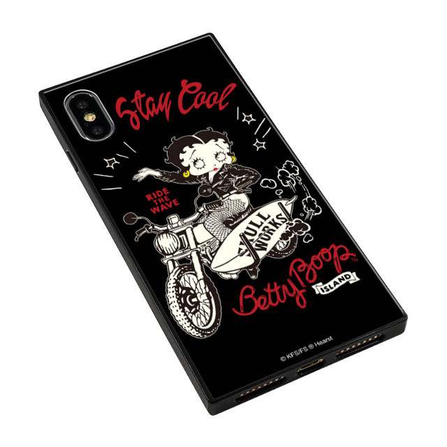 【iPhoneXS/X ケース】SKULL WORKS×Betty Boop スクエア型 ガラスケース (BETTY STAY COOL)goods_nameサブ画像