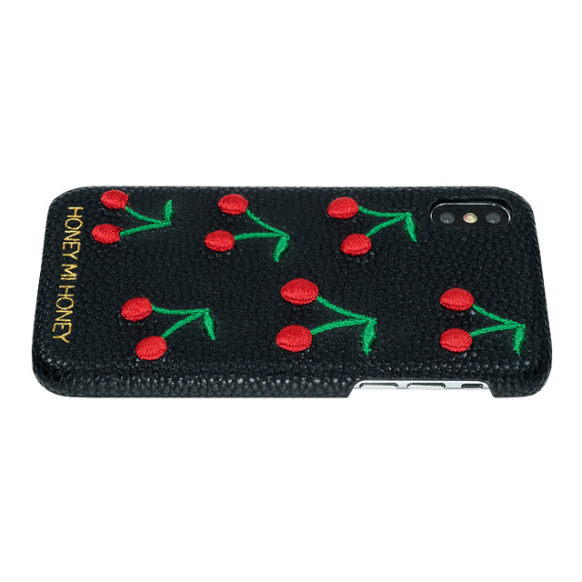 【iPhoneXS/X ケース】cherry iPhone case (BLK)goods_nameサブ画像