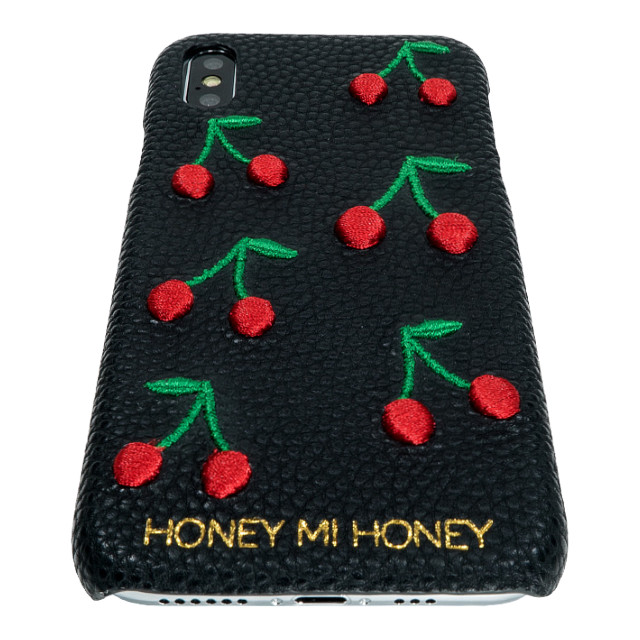 【iPhoneXS/X ケース】cherry iPhone case (BLK)goods_nameサブ画像