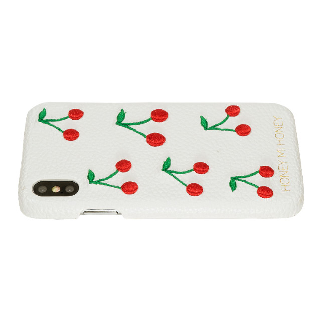 【iPhoneXS/X ケース】cherry iPhone case (WHT)goods_nameサブ画像