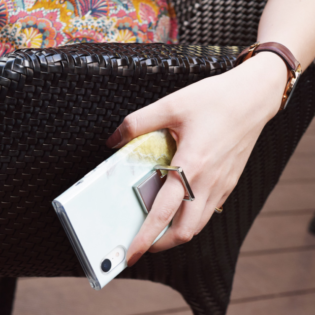Square Smart Phone Ring (Gold Black)サブ画像