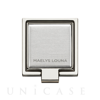 Square Smart Phone Ring (Silver Silver)