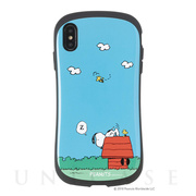 【iPhoneXS Max ケース】PEANUTS iFace First Classケース (スヌーピー＆ウッドストック/犬小屋)