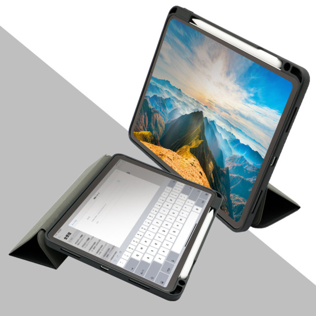 【iPad Pro(11inch)(第1世代) ケース】収納しながら充電できるペンホルダー付き iPad Case with Pen Holder  (ブラック)goods_nameサブ画像