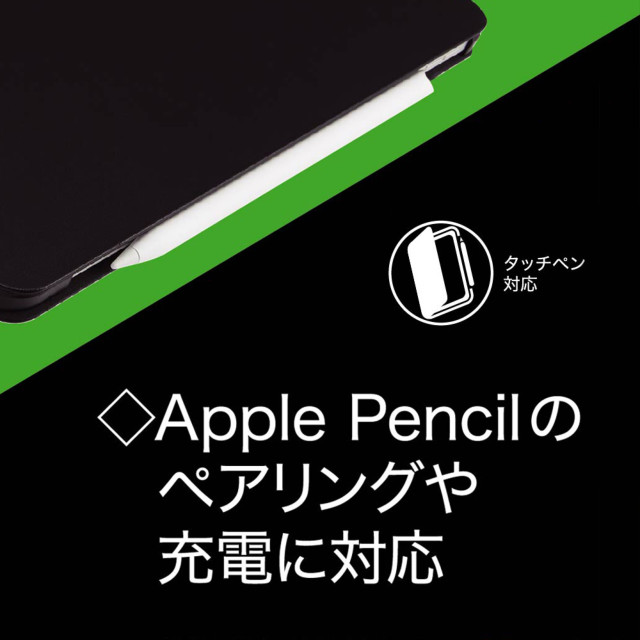 【iPad Pro(11inch)(第1世代) ケース】レザーケース スタンド機能付き タッチペン対応 (ブラック)goods_nameサブ画像