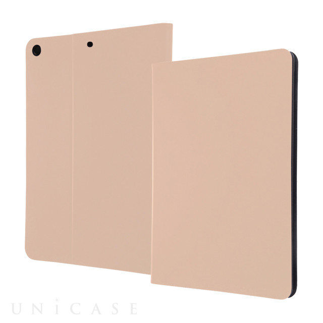 【iPad(9.7inch)(第5世代/第6世代) ケース】レザーケース スタンド機能付き (ベージュ)