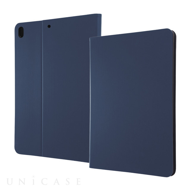 【iPad Pro(10.5inch) ケース】レザーケース スタンド機能付き (ダークネイビー)