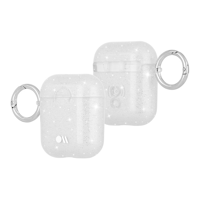 【AirPods(第2/1世代) ケース】Hook Ups Case＆ Neck Strap (Sheer Crystal - Metallic Silver)サブ画像