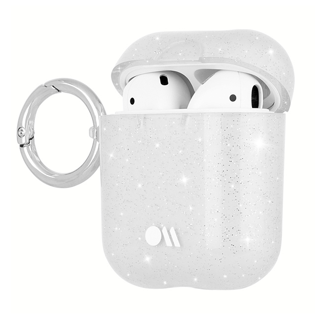 【AirPods(第2/1世代) ケース】Hook Ups Case＆ Neck Strap (Sheer Crystal - Metallic Silver)サブ画像